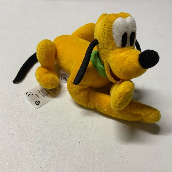 Disney Store Mickey Mouse Funhouse Pluto 8" Pray Plush Stuffed Little Dog Yellow - Picture 5 of 8